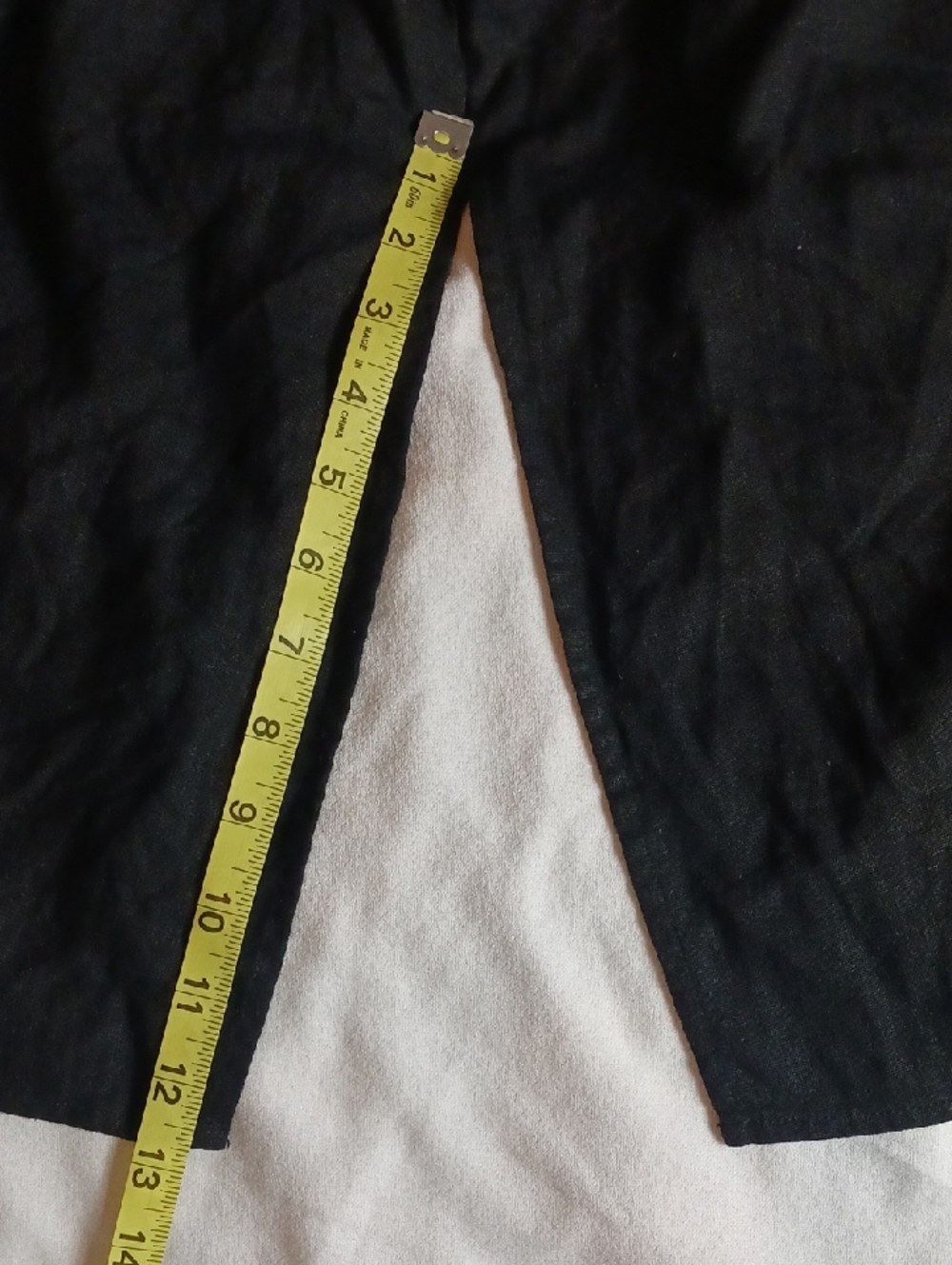 Old Navy Black Linen Blend Midi Skirt Cool Classic Size XXL - Picture 6 of 6